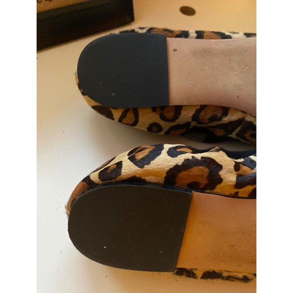 Sam Edelman Brown & Black Leopard Printed Felicia Ballet Flat 10 - Picture 5 of 5